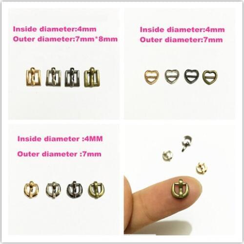 Free shipping 20pcs/lot Mix Mini Buckle Metal Shoes Little Buckles Clips Sewing Buckles For doll clothes Bags Sewing Accessories