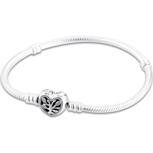 CKK Bracelet 2020 Family Heart Snake Chain Bracelets For Women Pulseira Feminina Masculina Pulseras Mujer Silver 925 Bransoletki