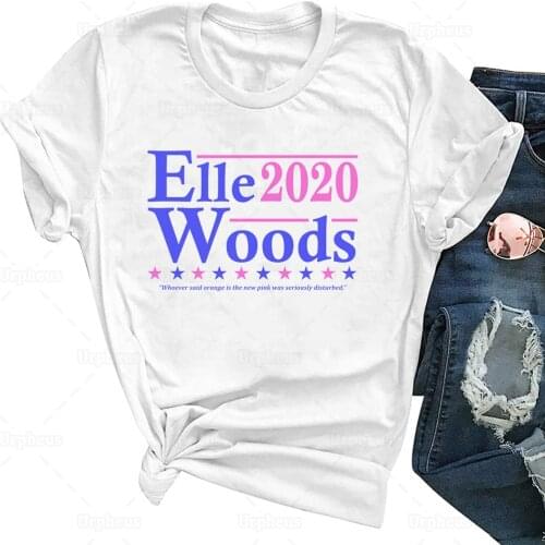Unisex Adult Elle Woods 2020 T Shirt Funny Election Print Tees for Fandom