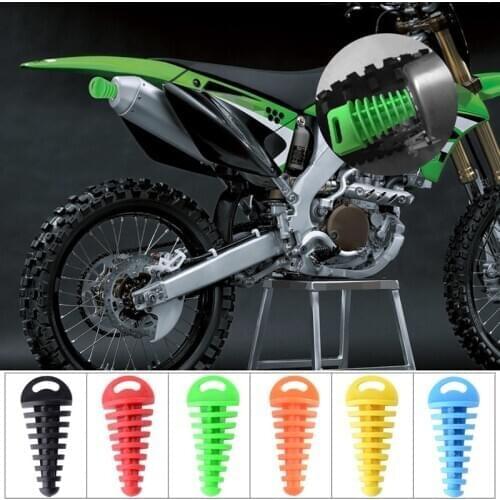 Motorcycle Exhaust Pipe Plug Muffler Motocross Tailpipe PVC Air-bleeder Plug Move Blow-Down Silencer Wash Plug Pipe Protector