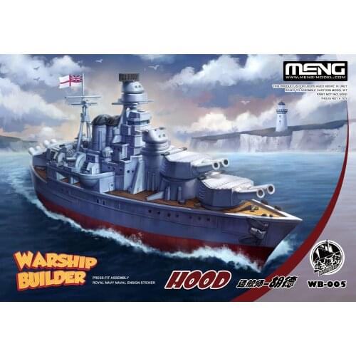 MENG WB-005 WARSHIP BUILDER HOOD PRESS-FIT ROYAL NAVY NAVAL ENSIGN Q Model
