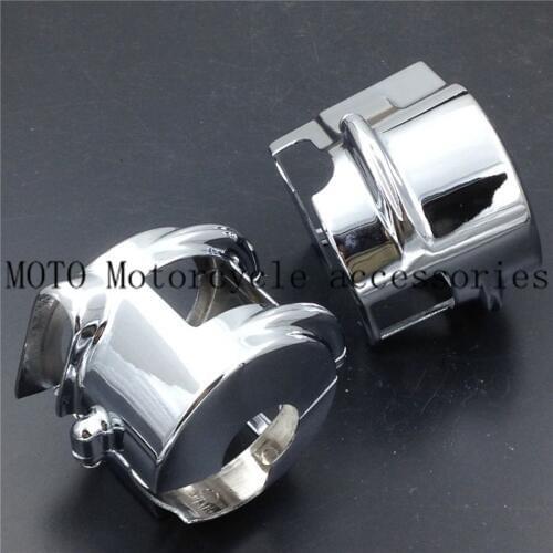 Motorcycle Switch Housing Cover For Shadow VT600 VLX750 Spirit ACE Aero VTX1300 2002 Year UP Billet Aluminum Chrome Finish