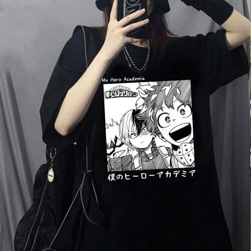 Anime My Hero Academia T Shirt Men Wonen Harajuku Summer Short-sleeve Male T-shirt