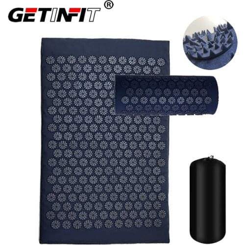 Getinfit Massager Mat Set Massager Cushion Acupressure Relieve Back Body Pain Spike Mat Acupuncture Massage Mat with Pillow
