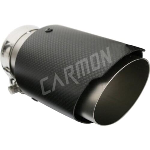 Matte Carbon Fiber Sand Blasting Inner Pipe M Performance Exhaust Muffler Tips for BMW F20 F21 F22 F23 F30 F31 F32 F33 F36 F10