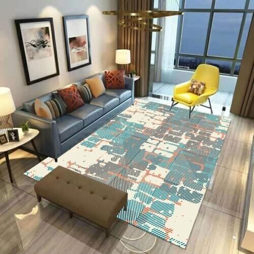 Psychedelic Geometry carpet Square Anti-Skid Area Floor Mat 3D Rug Non-slip Mat Dining Room Living Room Soft Bedroom Carpet 06