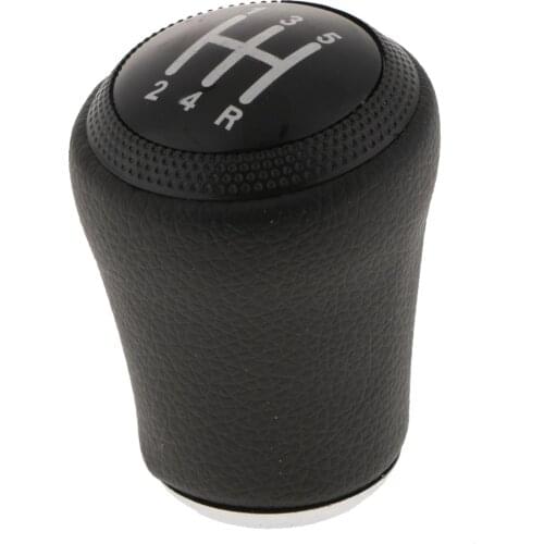 5-Speed Leather Manual Car Gear Shift Knob Lever for Audi A4 B5 A6 C5 A8 D2