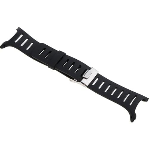 T1 T1C T3 T3C T3D T4C T4D Replace Black Silicone Watch Band Strap for SUUNTO Rubber Wristband