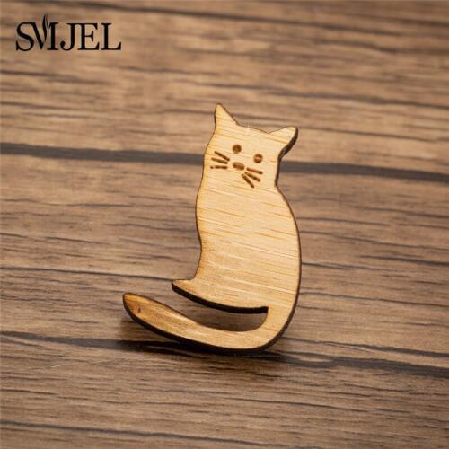 Броши с кошками на одежду SMJEL China At AliExpress
