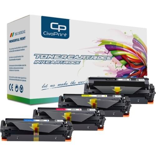 Civoprint Compatible Toner Cartridge CF410A CF410 CF411A CF412A CF413A for HP Color LaserJet Pro MFP M477fnw M477fdw Printer