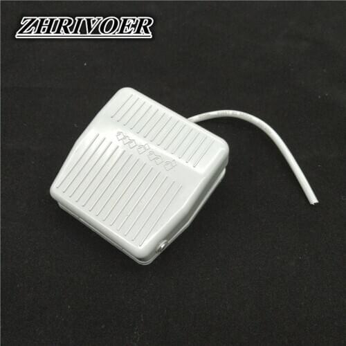 TFS-201 Foot Switch Plastic Pedal Switch Momentary/Self-reset Switch with Wire 10A/400V