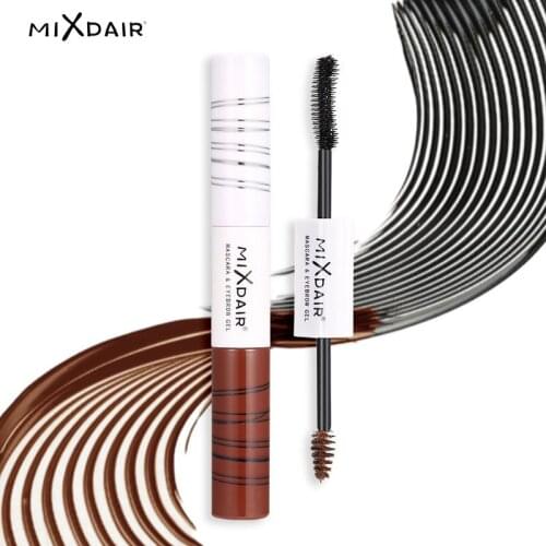 Mixdair Mascara Combo Silkn Soft Not Blooming Eye Makeup Double Combination Dye Eyebrow Cream D9620 Cosmetic Gift for Girl