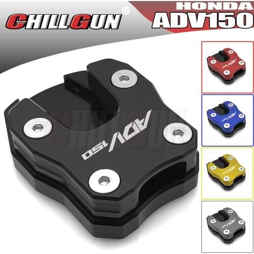 Motorcycle Enlarge Plate Side Stand Enlarger Kickstand Extension Pad Flat Foot Fit For BMW HONDA ADV150 ADV 150 2019 2020 2021