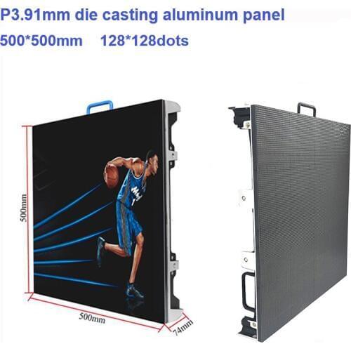Indoor LED Display P3.91 SMD2121 500*500mm Die Casting Aluminum cabinet rgb Full Color LED Display Screen Panel