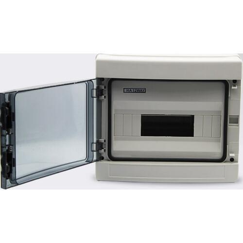 Waterproof HA 12way distribution box ABS Body and PC cover Transparent distribution Light box 12 way mini circuit breaker box