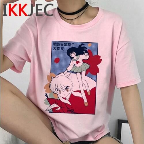 Inuyasha Kagome Funny Anime T-shirt Homme Summer New Short Sleeve T Shirt Men Casual Manga Tshirt Unisex Streetwear Top Tee Male
