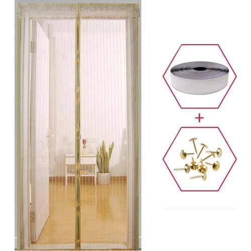 High Quality Summer Anti Mosquito Curtain Magnetic Curtains Automatic Closing Door Screen Kitchen Curtains Various Sizes