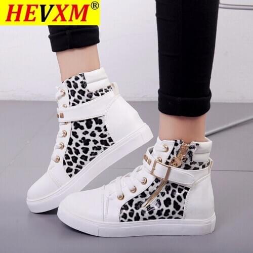Women Boots Luxury Leopard Ankle 2021 Plus Size 41 Fashion Leather Zipper Motorcycle Shoes Botas Mujer Casual