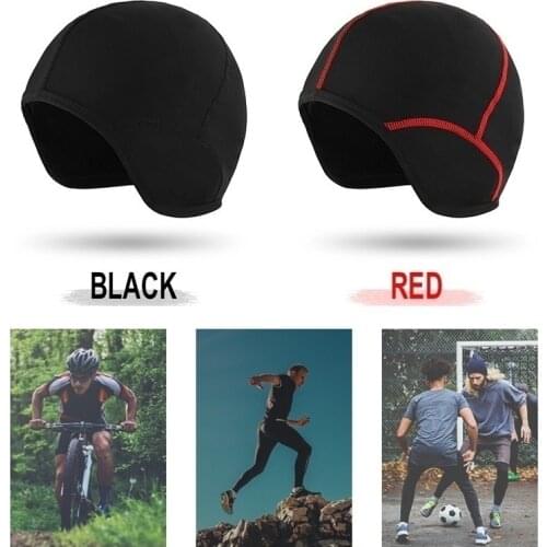 Outdoor Sports Cycling Cap Bicycle Bike Helmet Liner Running Skiing Fleece Windproof Warm Bandana Winter Caps Hat