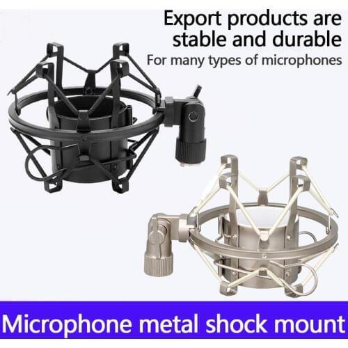 1 pc Professional Microphone Shock Mount Locking Knob Reduce Noise Broadcast Clip Studio Recording Mic Holder Spider Condenser