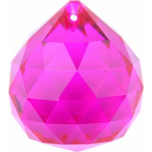 15mm-40mm Rose Faceted Crystal Glass Ball Prism Chandelier Parts Hanging Pendant Lamp Ball Wedding/Home Decor