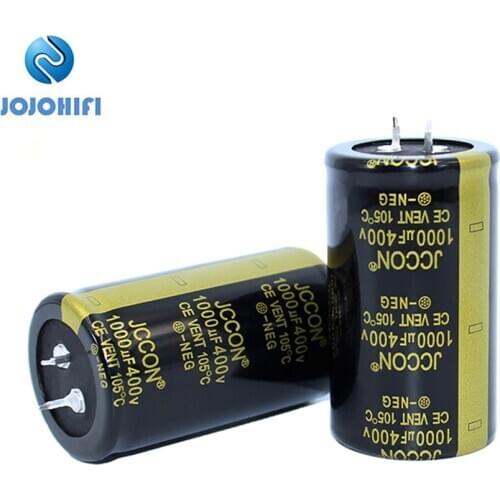 2pc 1000UF 400V 35x60mm JCCON 105 ℃ Long Life Full-Voltage Direct Insertion Electrolytic Capacitor Inverter Welding Machine Horn