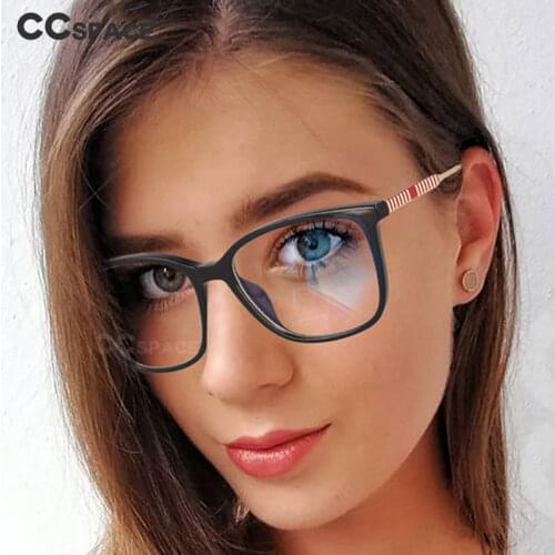53013 Cat Eye Anti Blue Light Glasses Frames Stripe Women Tr90 Fashion Computer Eyeglasses