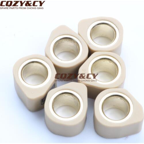 6PC Polygon Roller Set Sliders 20x15mm 15G for SUZUKI Burgman 125 K2-K6 K7-L1 Uc Epicuro X - K1 125 Ux Sixteen K8 150