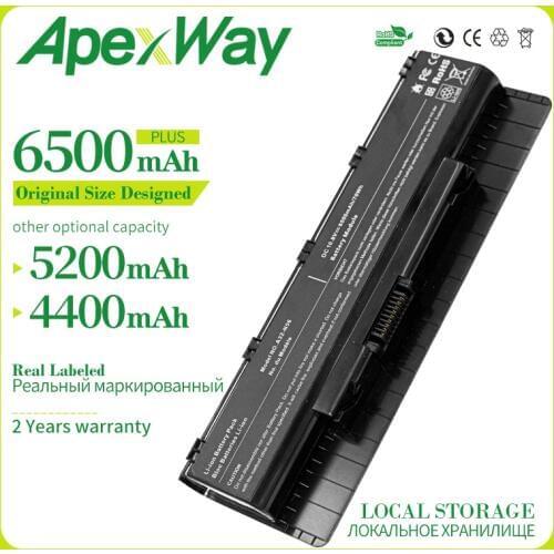 Apexway Laptop Battery A31-N56 A32-N56 A33-N56 For Asus N56 N56D N56D N56DY N56J N56JK N56VM N56VV N56VZ N56JN N56JR N56V N56VB