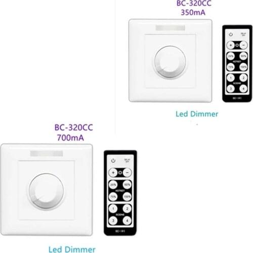 BC-320-CC 350mA/700mA LED Dimmer Knob style single channel PWM Constant Current wall dimmer switch controller for led light