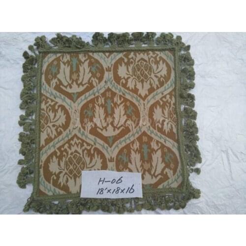 Free Shipping18"x18" (45x45cm) Aubusson Hand Woven Cushion, 100% New Zealand Wool handmade pillow, no insertion