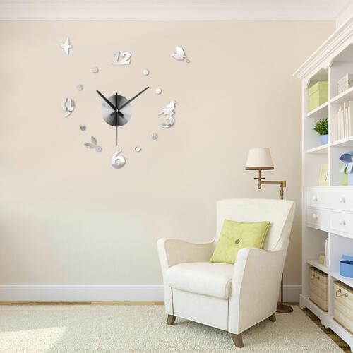 Colorful Cat Bird Quartz Wall Clocks 2021 New Wall Clock Home Decor Timelike Factory Modern DIY Livingroom Creative Watch Wall