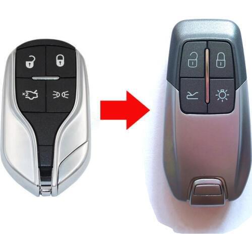 4 Buttons Replacement Modified Smart Remote Key Case Shell For Maserati Key Fob Cover
