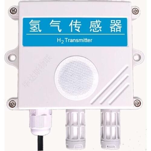 Hydrogen Sensor H2 Concentration Transmitter Gas Detector 4-20mA Analog RS485 Output Temperature and Humidity
