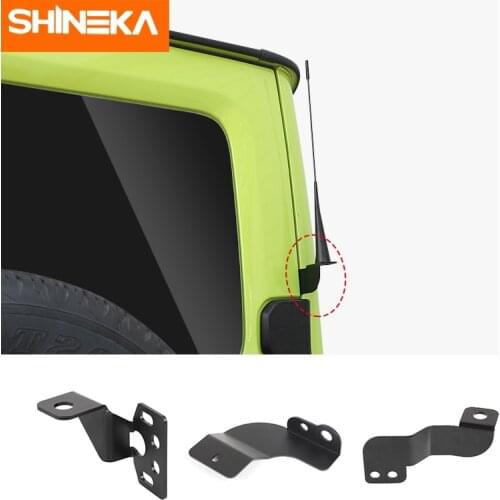 SHINEKA Car Antenna Bracket Accessories For Suzuki Jimny 2007-2017 Car Antennas Support Holder For Suzuki Jimny JB74 2019-2021
