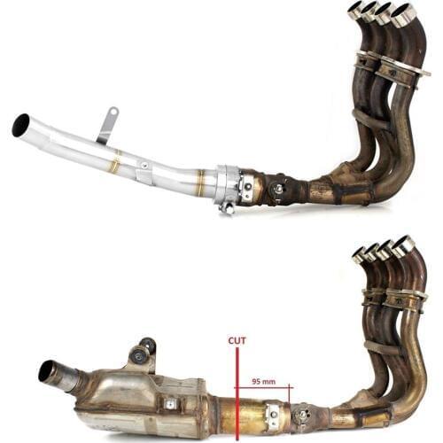 Muffler Exhaust Mid Pipe For Suzuki GSX-S GSXS 1000 GSXS1000 2015 2016 2017 2018 2019 20 Stainless Steel Decat Downpipe Exhaust