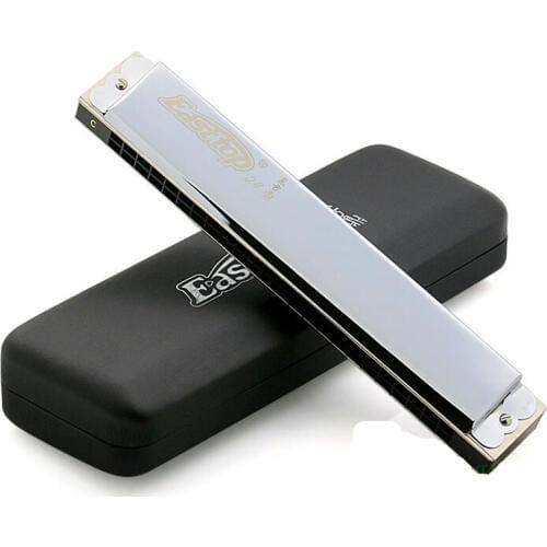 T2406 Easttop 24 Hole Tremolo Harmonica Musical Instrument Harp C Key Mouth Ogans Harmonizer Music Instrument Tremolo Harmonica