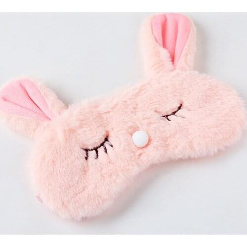 Kawaii 3D Cartoon Koala Rabbit Eyeshade Relax Mask Soft Toy Eye Mask Sleeping Mask Plush Eye Shade Cover For Travel toy