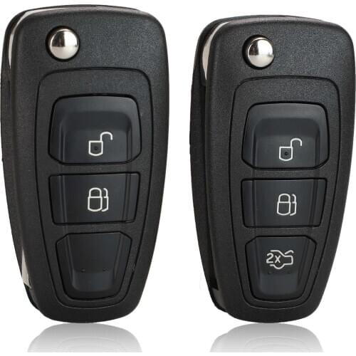 Kutery 2/3 Buttons Replacement Remote Car Key Shell Case Fob For Ford Focus Fiesta C-Max Escape Escort Fairmont Falcon
