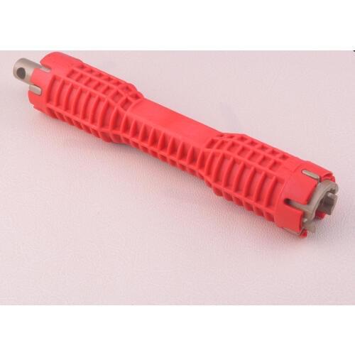 LETAOSK Multifuctional Water Pipe Socket Wrench Anti-Slip Handle Double-head Faucet and Sink Installer Extra-long Tool