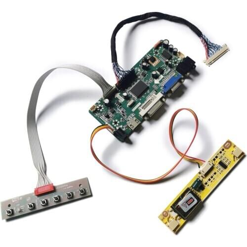 M.NT68676 display controller board DIY kit 2CCFL For M240HW01/M215HW01/M215HW03 30-Pin LVDS screen VGA+DVI 1920*1080