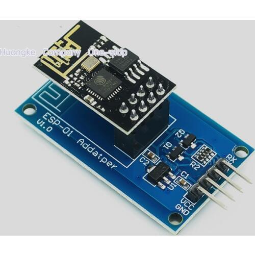 1PCS ESP8266 ESP-01 Serial WiFi Wireless Adapter Module 3.3V 5V Esp01 Breakout PCB Adapters
