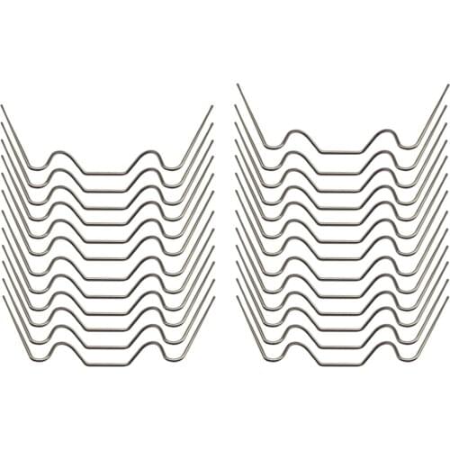 Set of 25 Stainless Steel Greenhouse Glass Pane Fixing Clips, W Type Wire Clips for Almost All Aluminium-framed Greenhouses
