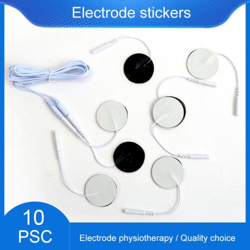 10Pcs 3.5cm Circular White Electrode Pads Sticker for Electric Digital Therapy Massager Machine Therapeutic Muscle Stimulator