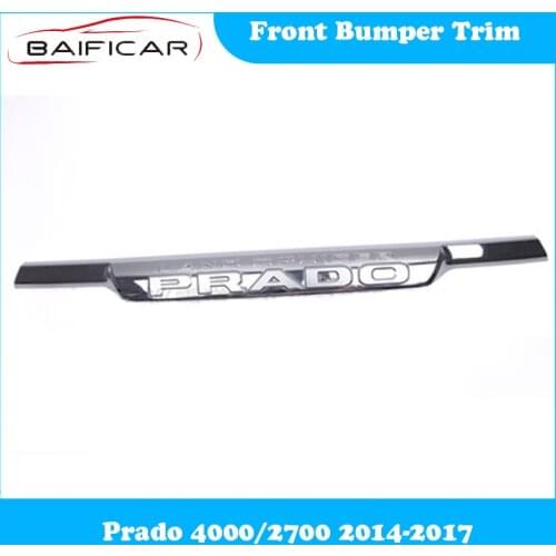 Baificar Brand New Genuine Front Bumper Trim Electroplating Sealing Strip for Prado 4000/2700 2014-2017
