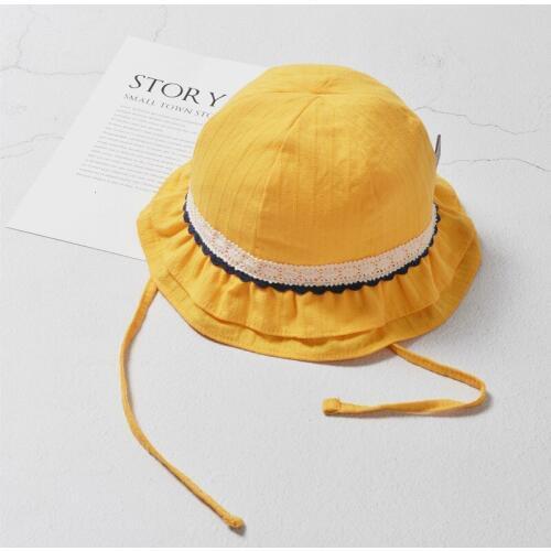 Summer 2019 Women Girl Cute Bucket Hats Novelty Bucket Hat Adult Baby Kids Cute Hats with Ears Lovely Korean Fishing Hat Yellow