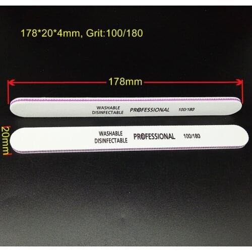 5xpcs High Quality White Nail File 100/180 New Design Sanding Files Manicure Nail Tools Cuticle Remover Buffer Nail Art Sets