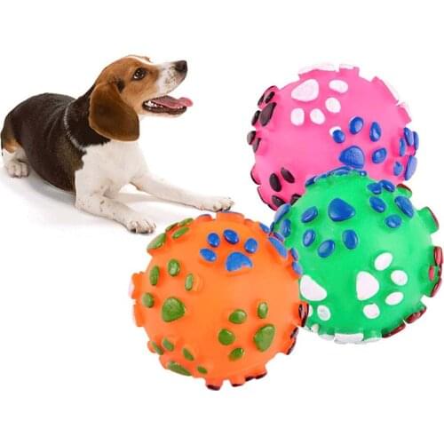 Various Styles For Pet Toy Balls with Bells Colorful Balls and Cute Pattern Bouncy Balls Outdoor Throwing Balls Touring Cat Toys