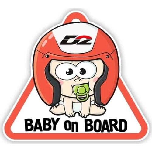 S50417# Various Sizes/Colors Personality PVC Decal Baby on Board Waterproof Car Sticker on Motorcycle Laptop Decorative