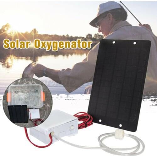 Solar Air Pumps Oxygenator Powered Panel for Aquarium Fish Tank Pond Water J2Y
